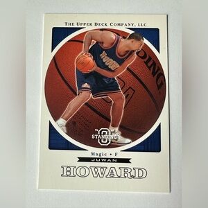Standing O Juwan Howard Basketball Trading Card - Blue/White